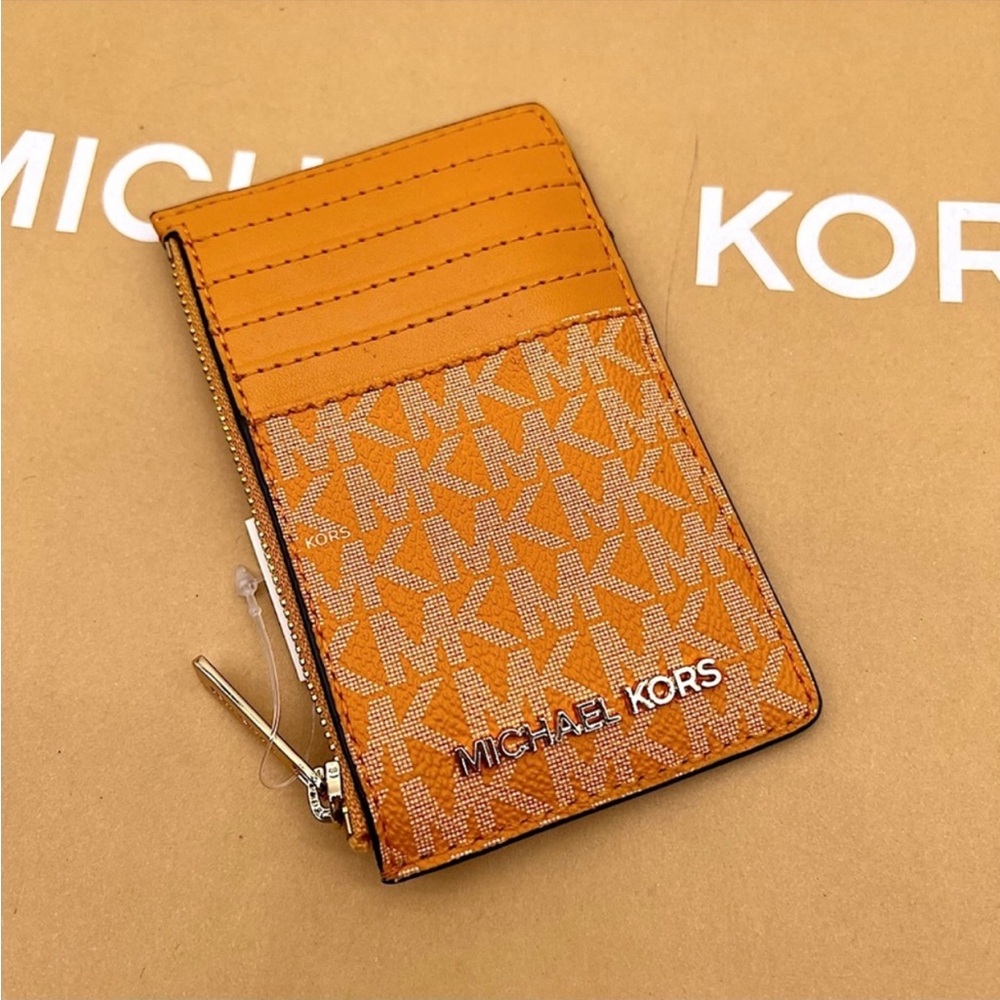 Michael Kors Jet Set Travel MD TZ Card Case Wallet